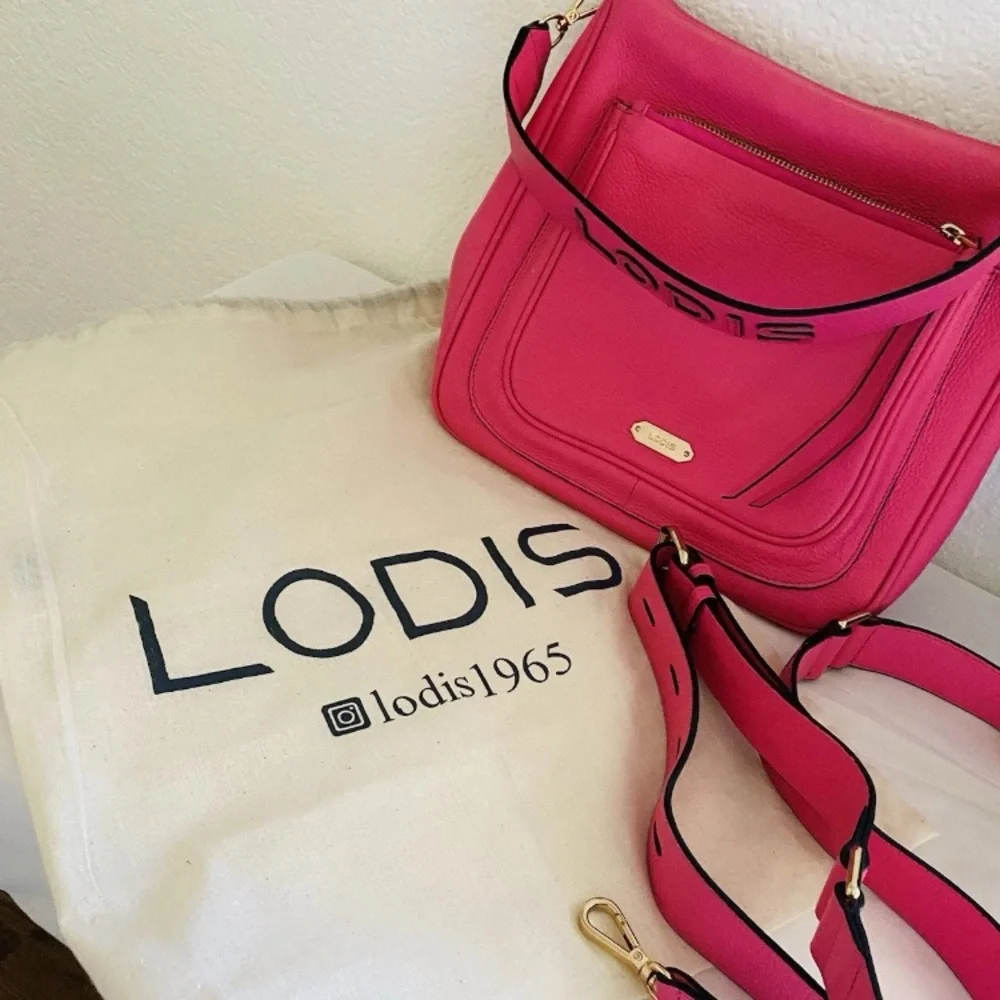 Lodis Vibrant Pink Crossbody Bag - Picture 3 of 8